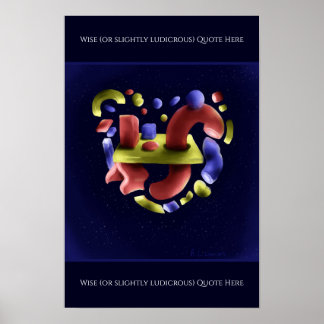 Abstract Art on Print, Value Poster Paper (Matte) ポスター