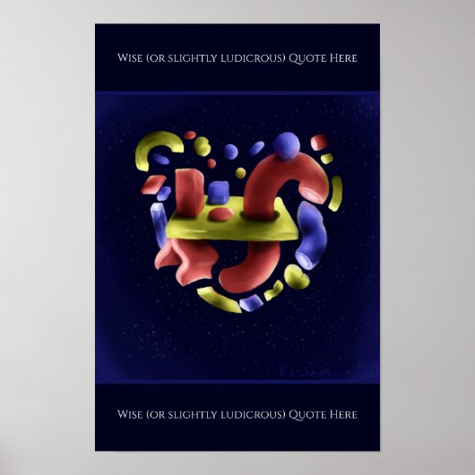 Abstract Art on Print, Value Poster Paper (Matte) ポスター (正面)