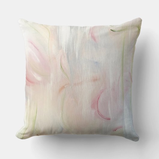 abstract art pastel pillow クッション (正面)