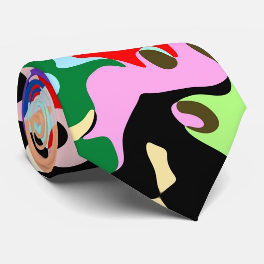 Abstract Art Pattern Design ネクタイ (ロール)