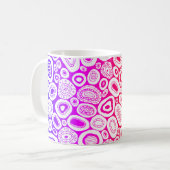 Abstract Art Random Blobby Shapes コーヒーマグカップ (正面左)