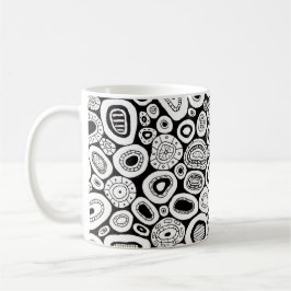 Abstract Art Random Blobby Shapes コーヒーマグカップ