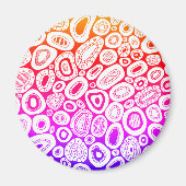 Abstract Art Random Blobby Shapes  マグネット (正面)