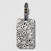 Abstract Art Random Blobby Shapes ラゲッジタグ (正面縦)