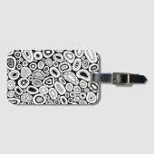 Abstract Art Random Blobby Shapes ラゲッジタグ (正面横)