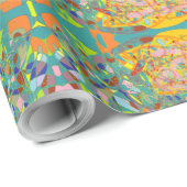 Abstract art retro impressionistic design ラッピングペーパー (ロールコーナー)