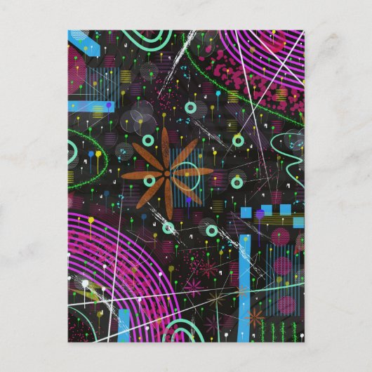 Abstract Art: Satellite  ポストカード (正面)