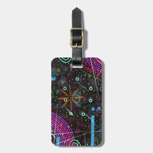 Abstract Art: Satellite ラゲッジタグ (正面縦)