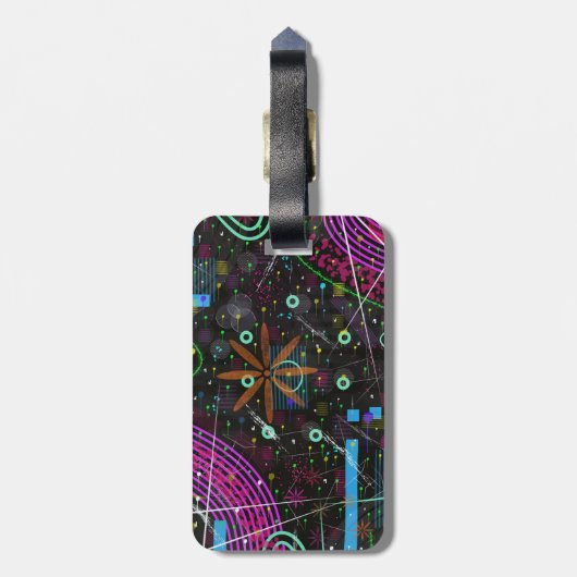 Abstract Art: Satellite  ラゲッジタグ (裏面縦)