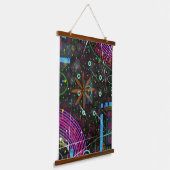 Abstract Art: Satellite  吊り下げ型タペストリー (傾斜あり)