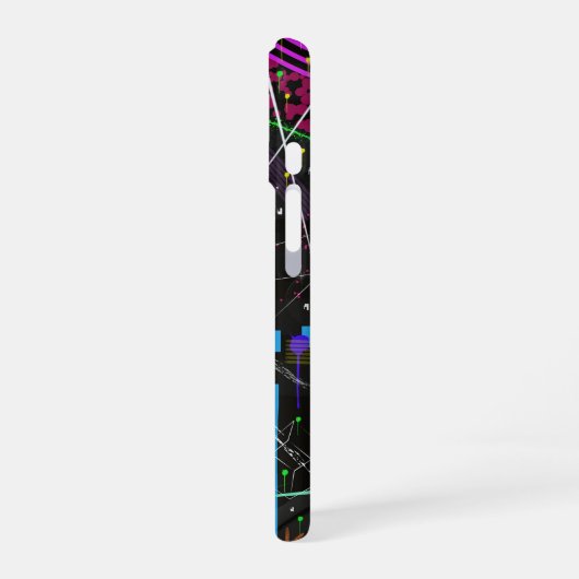 Abstract Art: Satellite  iPhone 16ケース (左側面)