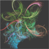 Abstract Art Space Flowers シール (正面)