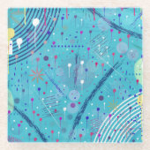 Abstract Art: Sparklers in the Sky ガラスコースター (正面)