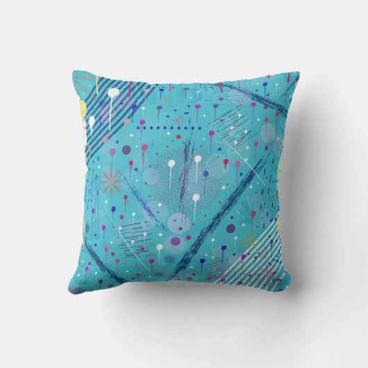 Abstract Art: Sparklers in the Sky クッション (裏面)