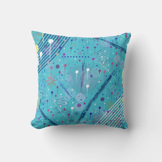 Abstract Art: Sparklers in the Sky クッション (正面)