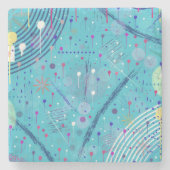 Abstract Art: Sparklers in the Sky ストーンコースター (正面)