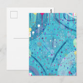 Abstract Art: Sparklers in the Sky ポストカード (正面/裏面)