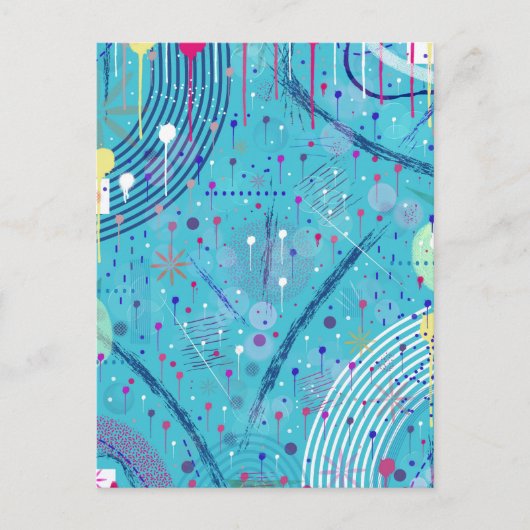 Abstract Art: Sparklers in the Sky ポストカード (正面)