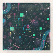 Abstract Art: Winter Skies ガラスコースター (正面)