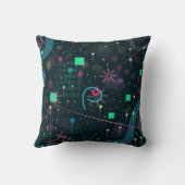 Abstract Art: Winter Skies クッション (裏面)