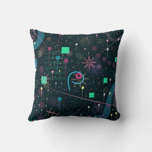 Abstract Art: Winter Skies クッション (裏面)