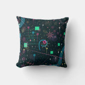 Abstract Art: Winter Skies クッション (正面)