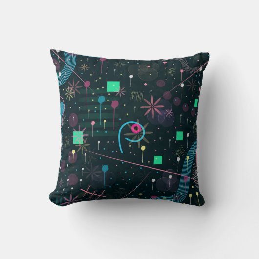 Abstract Art: Winter Skies クッション (正面)