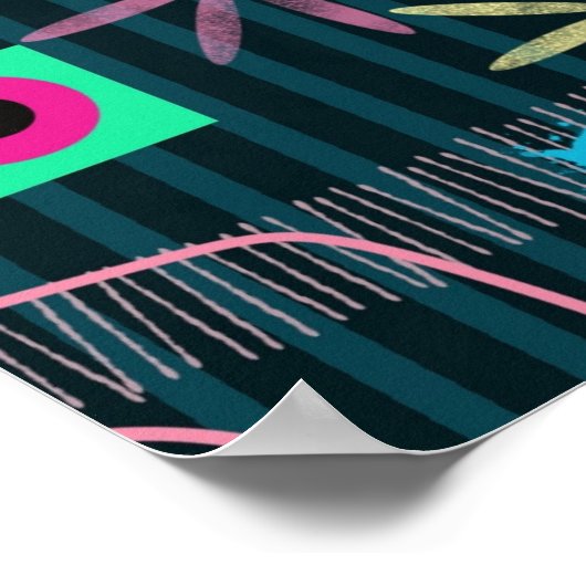 Abstract Art: Winter Skies ポスター (角)