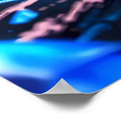 Abstract art with gemstones ポスター (角)