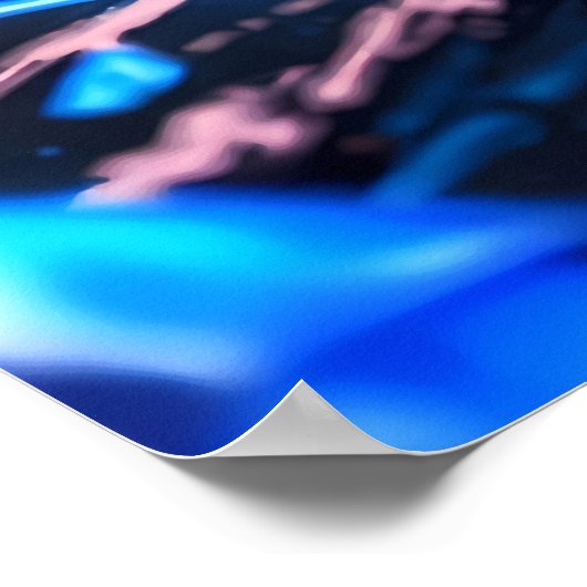 Abstract art with gemstones ポスター (角)