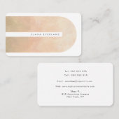 Abstract Artist Texture Shape Neutral Business 予約カード (正面/裏面)