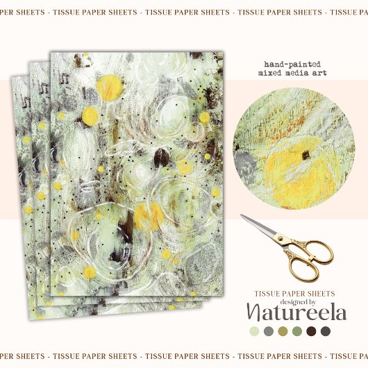 Abstract Artistic Texture Design Tissue Paper 薄葉紙