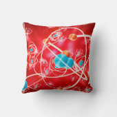 Abstract atom background, Chemistry model of molec クッション (裏面)