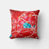 Abstract atom background, Chemistry model of molec クッション (正面)