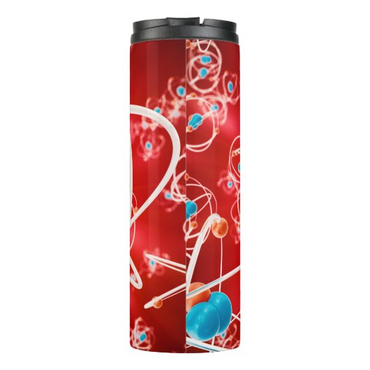 Abstract atom background, Chemistry model of molec タンブラー (裏面)