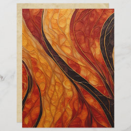 Abstract Autumn Colors Scrapbook Paper