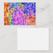 Abstract autumn leaves pattern ノートカード (正面/裏面)