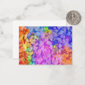 Abstract autumn leaves pattern ノートカード (正面/裏面インサイチュ)