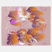 Abstract Autumnal Melancholy フリースブランケット (正面(横))