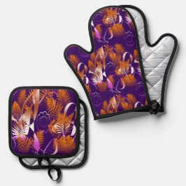 Abstract Autumnal Melancholy 鍋つかみ&鍋敷きセット