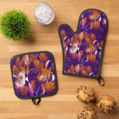 Abstract Autumnal Melancholy 鍋つかみ&鍋敷きセット (トップダウン)