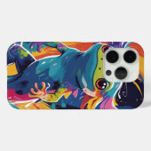 "Abstract Axolotl – Colorful Modern Art Design Case-Mate iPhoneケース (裏面 (横))