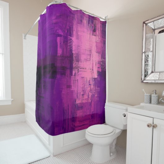 Abstract background. 2d illustration. Digital back シャワーカーテン (インサイチュ)