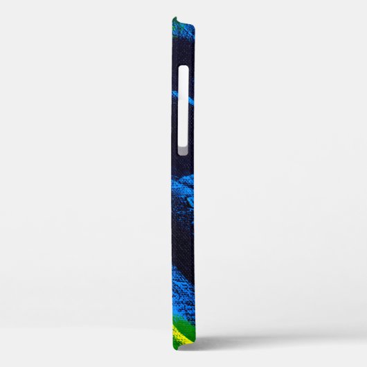 Abstract background. Acrylic black, yellow, blue, Case-Mate iPhoneケース (裏面 / 左)