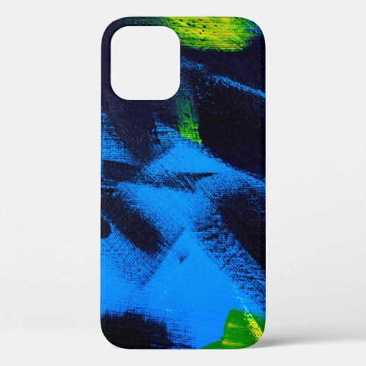 Abstract background. Acrylic black, yellow, blue, Case-Mate iPhoneケース (裏面)