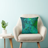 abstract background. blue and green mosaicbackgrou クッション (椅子)