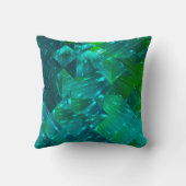 abstract background. blue and green mosaicbackgrou クッション (裏面)