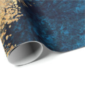 abstract background blue marble agate granite mosa ラッピングペーパー (ロールコーナー)