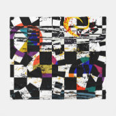 abstract background composition, with strokes, spl フリースブランケット (正面(横))