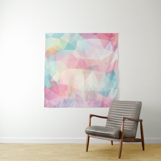 abstract background consisting of trianglesbackgro タペストリー (インサイチュ(横))